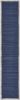 80" Navy Blue And Natural Solid With Border Cotton Table Runner