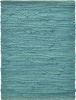 19" Set of Four Teal Blue Cotton Placemats