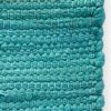 19" Set of Four Teal Blue Cotton Placemats