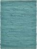 19" Set of Four Teal Blue Cotton Placemats