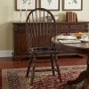 Espresso Wood Windsor Back Dining Side Chair