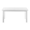79" White Solid Wood Butterfly Leaf Extending Dining Table