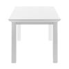 79" White Solid Wood Butterfly Leaf Extending Dining Table