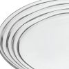 Clear Four Piece Round Swirl Acrylic Service For Four Dinner Plate Set