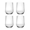Set of Four Clear Tritan Plastic Stemless All Purpose Tumbler Wine Glasses