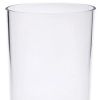 Set of Four Clear Acrylic Stemmed Flute