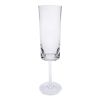 Set of Four Clear Acrylic Stemmed Flute