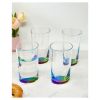 Set of Four Rainbow Acrylic Stemless Highball Glass