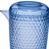Blue Acrylic Convex Curve Shape Stemless Pitcher