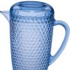 Blue Acrylic Convex Curve Shape Stemless Pitcher