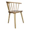 Set of Two Brown Solid Wood Windsor Back Dining Side Chairs
