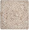 15" Set of Four Ivory And Natural Jute Square Placemats
