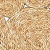 15" Set of Two Natural Braided Jute Scalloped Placemats