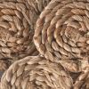 15" Set of Two Natural Braided Jute Scalloped Placemats