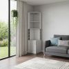 18" White Wood Corner Bar Cabinet With Two Doors