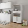 48" White Wood Pantry Or Storage Closet