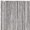 19" Set of Four Black And White Striped Cotton Placemats