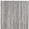 19" Set of Four Black And White Striped Cotton Placemats