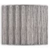 19" Set of Four Black And White Striped Cotton Placemats