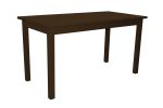 60" Coffee Solid Wood Dining Table
