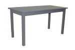 60" Gray Solid Wood Dining Table