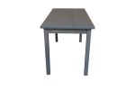 60" Dark Gray Solid Wood Dining Table