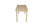 60" Natural Solid Wood Dining Table