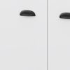 29" White Wood Bar Cabinet With Two Doors
