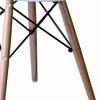 Set of Two White And Brown Heavy Duty Plastic Dining Side Chairs