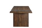 75" Dark Brown Solid Wood Live Edge Dining Table