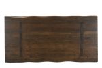 86" Dark Brown Wood Live Edge Dining Table