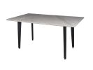 63" Gray Stone and Metal Dining Table