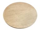 48" Natural Solid Wood Pedestal Base Round Top Dining Table