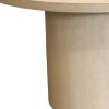 48" Natural Solid Wood Pedestal Base Round Top Dining Table