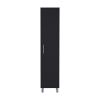 71" Black Wood Pantry Or Storage Cabinet