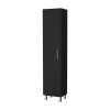 71" Black Wood Pantry Or Storage Cabinet