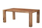 75" Brown Solid Wood Dining Table