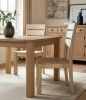 Set of Two Beige Solid Wood Ladder Back Dining Side Chairs