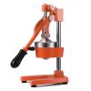 7" Orange Cast Iron Manual Juicer