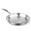 8" Silver Stainless Steel Frying Pan