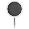 12" Black And Silver Stainless Steel Frying Pan