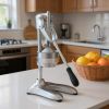 7" Silver Stainless Steel Manual Juicer