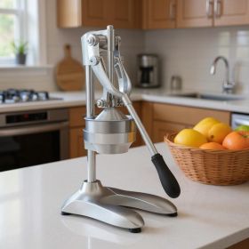 7" Silver Stainless Steel Manual Juicer