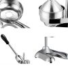 7" Silver Stainless Steel Manual Juicer
