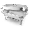 9" Silver Stainless Steel Chafing Dish With Stand