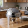 20" Silver Stainless Steel Chafing Dish With Stand