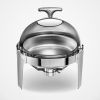20" Silver Stainless Steel Chafing Dish With Stand