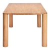 79" Natural Solid Wood Dining Table