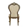 Set of Two Gray and Oak Upholstered Chenille And Solid Wood Dining Side Chairs