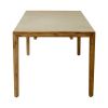 79" Gray and Natural Faux Concrete and Solid Wood Dining Table